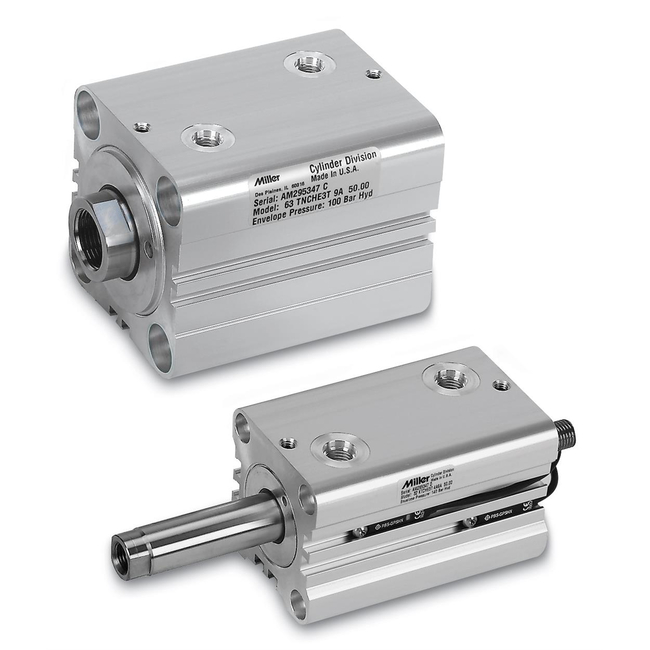 Miller Compact Hydraulic Cylinders, Metric – Series CHE – Aluminum Body Construction